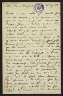 Carta de Joaquim de Araújo para Teófilo Braga