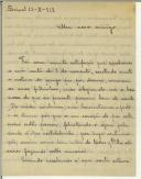 Carta de José de Oliveira da Costa Gonçalves para Manuel Teixeira Gomes