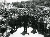 Fotografia de Américo Tomás presidindo à inauguração do início das obras da barragem do Roxo