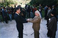 Visita de Yasser Arafat