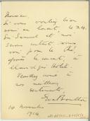 Carta de Eva Boulton para Manuel Teixeira Gomes