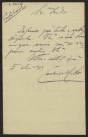 Carta de Carlos de Melo a Teófilo Braga
