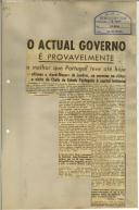 O actual governo é provavelmente o melhor que Portugal teve até hoje - afirmou o «Lord-Mayor» de Londres, ao anunciar na «City» a visita do Chefe do Estado Português à capital britânica