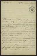 Carta de António Francisco Barata a Teófilo Braga