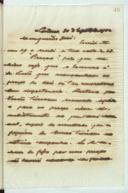 Cópia de carta de Manuel Teixeira Gomes para José Teixeira Gomes