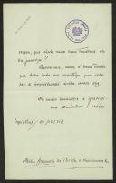 Carta de Abílio Augusto de Brito e Nascimento a Teófilo Braga