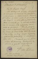 Carta de Francisco M. Tubino para Teófilo Braga