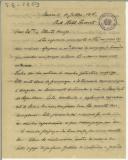 Carta de Joaquim Bensaúde para Teófilo Braga