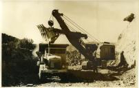 Fotografia das obras de construção da Barragem de Miranda