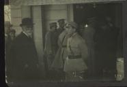 Fotografia de Bernardino Machado, em Verdun (França), durante a visita às tropas do Corpo Expedicionário Português (CEP)