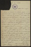 Carta de Aníbal Fernandes Tomás a Teófilo Braga