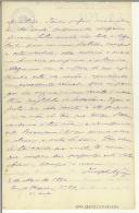 Carta de Teófilo Braga para Maria do Carmo Xavier de Barros Leite