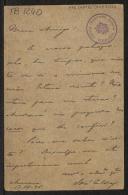 Bilhete-postal de José Caldas a Teófilo Braga