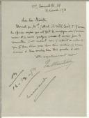 Carta de Gabriel de Wesselitsky para Manuel Teixeira Gomes