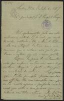 Carta de Azevedo Castro a Teófilo Braga