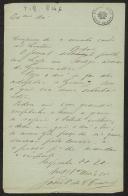 Carta de João E. da Cruz Coutinho a Teófilo Braga