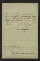Carta de Carlos E. Mário da Silva a Teófilo Braga