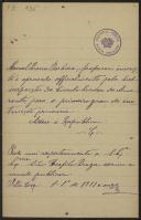 Carta de Manuel Pereira Barbosa a Teófilo Braga
