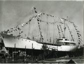 Fotografia da construção do navio-motor “Celeste Maria"