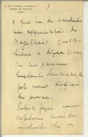 Carta de José de Almada para Manuel Teixeira Gomes