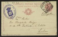 Bilhete-postal de Joaquim de Araújo a Teófilo Braga