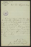 Carta de Joaquim da Costa Carregal, da Typographia de Bartholomeu H. de Moraes a Teófilo Braga