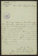 Carta de Joaquim da Costa Carregal, da Typographia de Bartholomeu H. de Moraes a Teófilo Braga