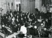 Fotografia de Américo Tomás na missa pontifical na Igreja do Espírito Santo, em Évora.