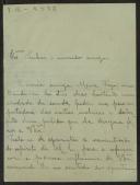 Carta de Marie Louise Lami para Teófilo Braga