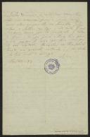 Carta de Ana Amália Martins da Cruz Xavier para Maria do Carmo Braga