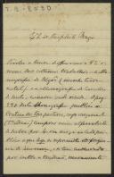 Carta de Francisco M. de Oliveira a Teófilo Braga
