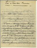 Carta de Francisco S. Calaça para Manuel Teixeira Gomes