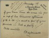 Carta de E. F. de Lousada para Manuel Teixeira Gomes