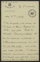 Carta de E. Schwalbach, do gabinete do inspector do Conservatório Real de Lisboa, a Teófilo Braga