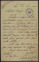 Carta de Carlos de Melo para Teófilo Braga