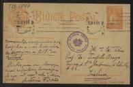 Bilhete-postal de António Ferrão a Teófilo Braga