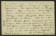 Bilhete-postal de Joaquim de Araújo a Teófilo Braga
