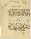 Carta confidencial dirigida a Sidónio Pais, Ministro de Portugal em Berlim, por Carl Singelmann, Cônsul em Braunschweig