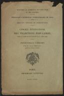 Congrès international des traditions popularies, tenu à Paris du 29 juillet au 2 août 1889 - Procès -verbaux sommaires