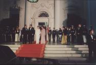 Fotografia de Ramalho Eanes com Manuela Ramalho Eanes, Ronald Reagan e Nancy Reagan