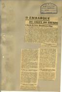 O embarque do Chefe do Estado a bordo do aviso «Bartolomeu Dias»