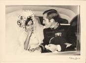 Fotografia do casal Eanes