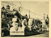 Anexo ao álbum da Viagem Presidencial à África em 1939 - cortejo alegórico - festival nocturno - iluminações em Lourenço Marques