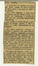 Carta de João Chagas para Manuel Teixeira Gomes
