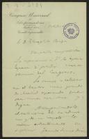 Carta do Comité Organizador do Congreso Unicersal de Librepensadores, a Teófilo Braga