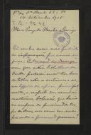 Carta de Artur Lobo de Ávila a Teófilo Braga