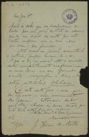Carta de J. Franco de Matos para Teófilo Braga