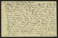 Bilhete-postal de Joaquim de Araújo a Teófilo Braga
