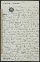 Carta de Isolda para seus pais por ocasião da visita de Estado de Óscar Carmona a Cabo Verde e São Tomé e Príncipe
