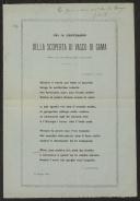 Della scoperta di Vasco di Gama